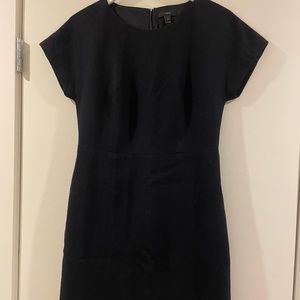 J. Crew Wool Sheath Dress Cap Sleeve